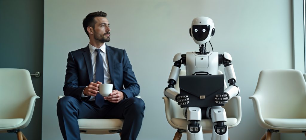 AI recruitment technology reviewing CVs